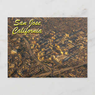 San Jose, Californië van boven Briefkaart