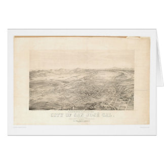 San Jose, carte panoramique 1869 (1559A) de CA