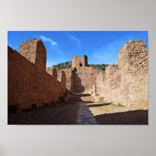 San Jose de los Jemez Mission Church in New Mexico Poster