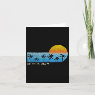San Jose Del Cabo, MX Palm Trees & Zon Kaart