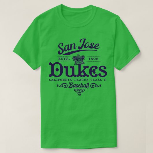 San Jose Dukes Honkbal T-shirt (Design voorkant)