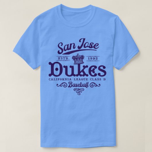 San Jose Dukes Honkbal T-shirt (Design voorkant)