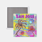 San Jose Happy en Hope Magnet Magneet (Voorkant / Achterkant)
