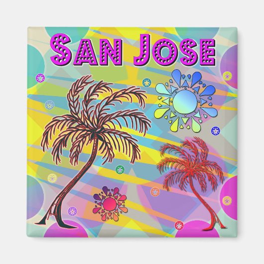 San Jose Happy en Hope Magnet Magneet (Voorkant)