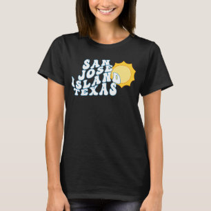 San Jose Island Texas TX Sunrise Vacation Souvenir T-shirt
