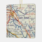 San Jose Kaart Keramisch Ornament (Links)