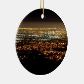San Jose Night Skyline Keramisch Ornament (Rechts)