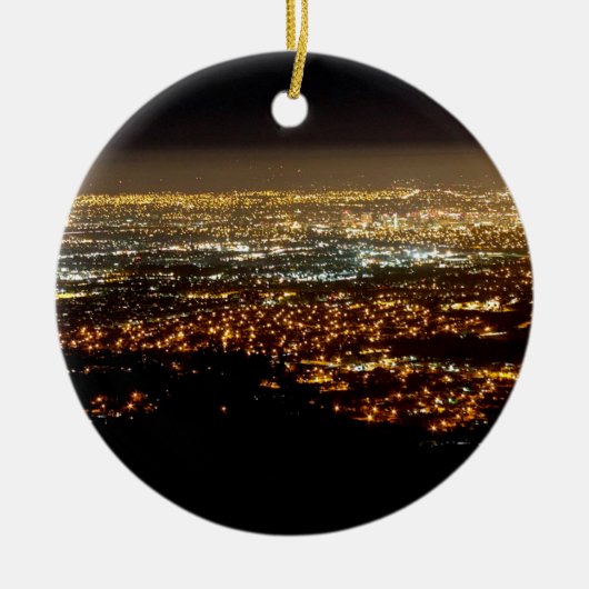 San Jose Night Skyline Keramisch Ornament (Voorkant)