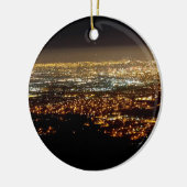 San Jose Night Skyline Keramisch Ornament (Links)