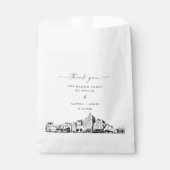 San Jose Skyline Mariage Merci Favoriser les sacs (Devant)