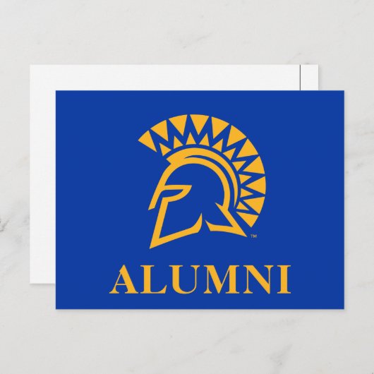 San Jose Staat Spartans Alumni Uitnodiging Briefkaart (Voorkant / Achterkant)