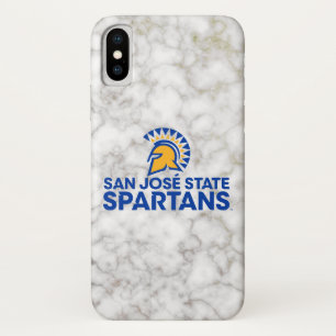 San Jose Staat Spartans Witmarmer iPhone X Hoesje