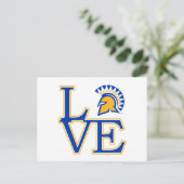 San Jose State Love Briefkaart (Staand voorkant)