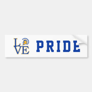 San Jose State Love Bumpersticker