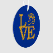 San Jose State Love Ornament (voorkant)