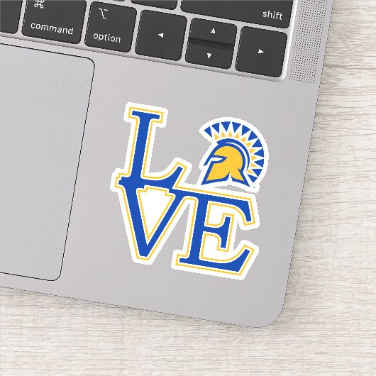 San Jose State Love Sticker (Detail)