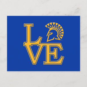 San Jose State Love Uitnodiging Briefkaart