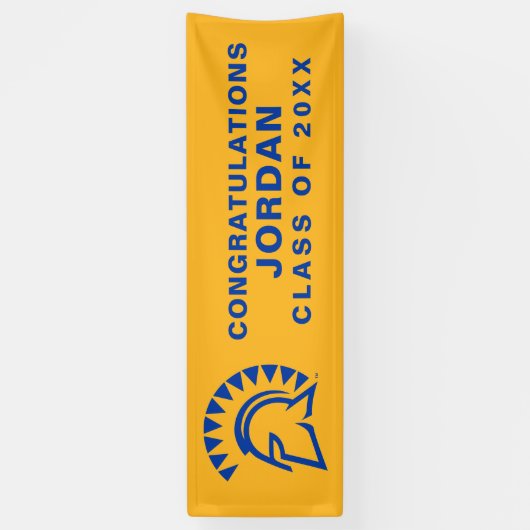 San Jose State Spartans | AFSTUDEREN Spandoek (Verticaal)
