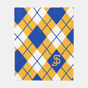 San Jose State Spartans argyle Fleece Deken