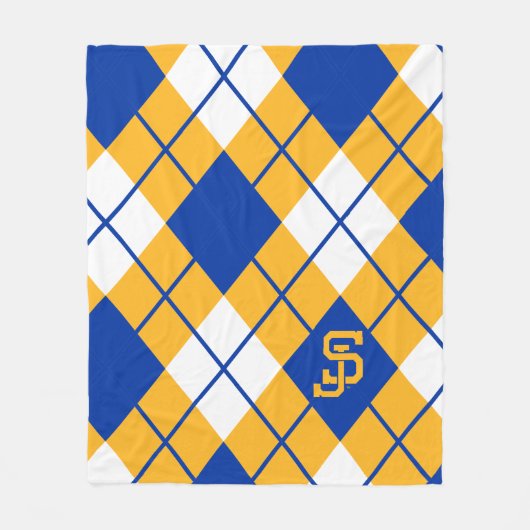 San Jose State Spartans argyle Fleece Deken (Voorkant)