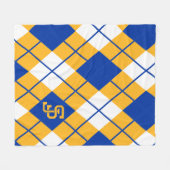 San Jose State Spartans argyle Fleece Deken (Voorkant (Horizontaal))