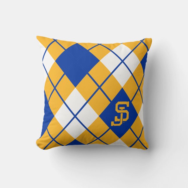 San Jose State Spartans argyle Kussen (Voorkant)