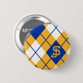 San Jose State Spartans argyle Ronde Button 5,7 Cm (Voorkant /achterkant)