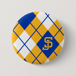 San Jose State Spartans argyle Ronde Button 5,7 Cm