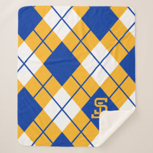 San Jose State Spartans argyle Sherpa Deken