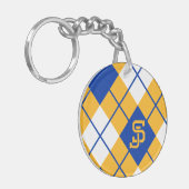 San Jose State Spartans argyle Sleutelhanger (Voorkant Links)