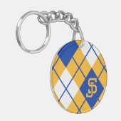 San Jose State Spartans argyle Sleutelhanger (Voorkant Links)