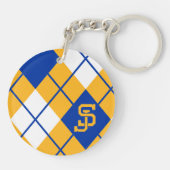San Jose State Spartans argyle Sleutelhanger (Achterkant)