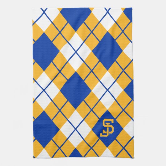 San Jose State Spartans argyle Theedoek (Verticaal)