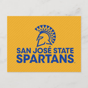 San Jose State Spartans Carbon Fiber Patroon Uitnodiging Briefkaart
