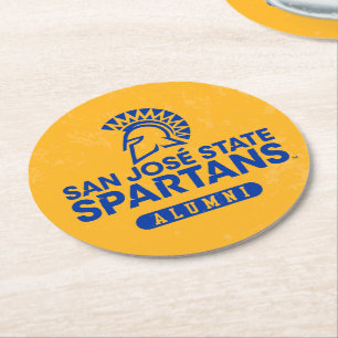 San Jose State Spartans Distress Ronde Kartonnen Onderzetter