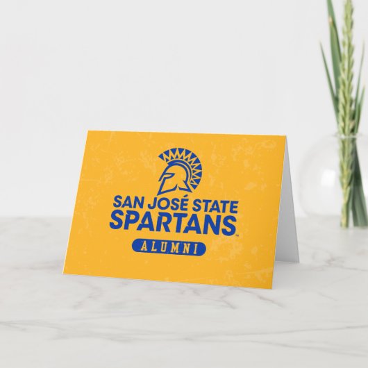 San Jose State Spartans Distressed Kaart (Voorkant)