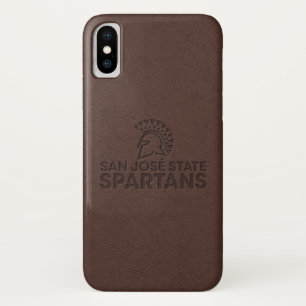 San Jose State Spartans Leather iPhone X Hoesje