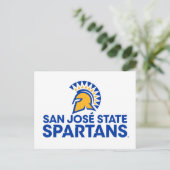 San Jose State Spartans Logo Wordmark Briefkaart (Staand voorkant)