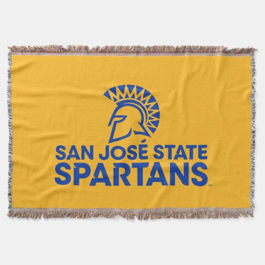 San Jose State Spartans Logo Wordmark Deken (Voorkant)