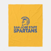 San Jose State Spartans Logo Wordmark Distress Fleece Deken (Voorkant)