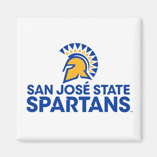 San Jose State Spartans Logo Wordmark Magneet (Voorkant)