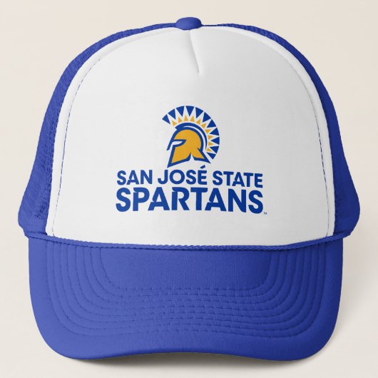 San Jose State Spartans Logo Wordmark Trucker Pet (Voorkant)