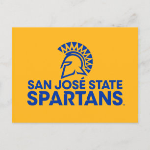 San Jose State Spartans Logo Wordmark Uitnodiging Briefkaart