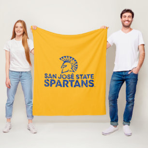 San Jose State Spartans Logo Wordmark Vervuild Fleece Deken