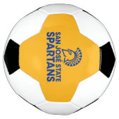 San Jose State Spartans Logo Wordmark Voetbal (Gedraaid)