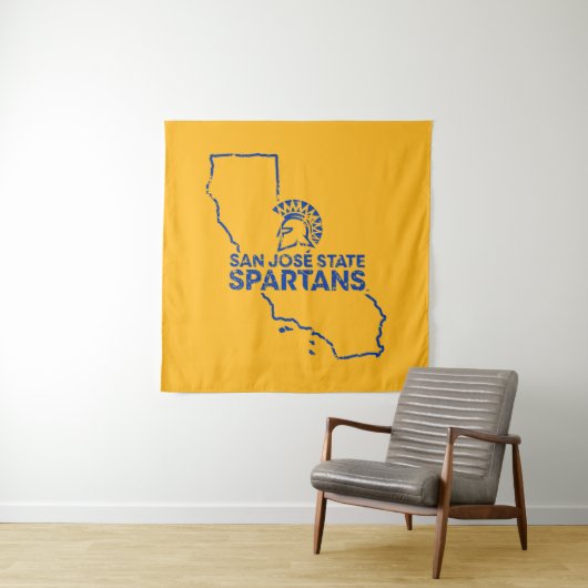 San Jose State Spartans Love Wandkleed (In situ)