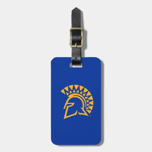 San Jose State Spartans Polka Dot Pattern Bagagelabel (Voorkant verticaal)