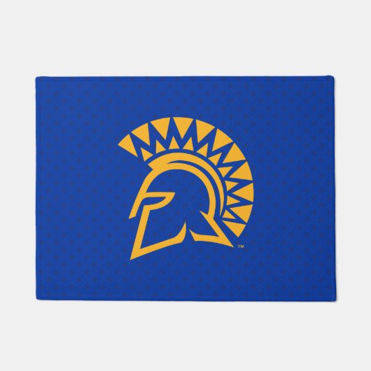 San Jose State Spartans Polka Dot Pattern Deurmat (Voorkant)