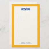 San Jose State Spartans Wordmark Briefpapier (Voorkant / Achterkant)