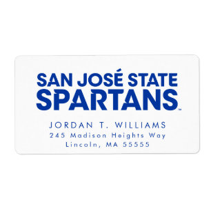 San Jose State Spartans Wordmark Etiket